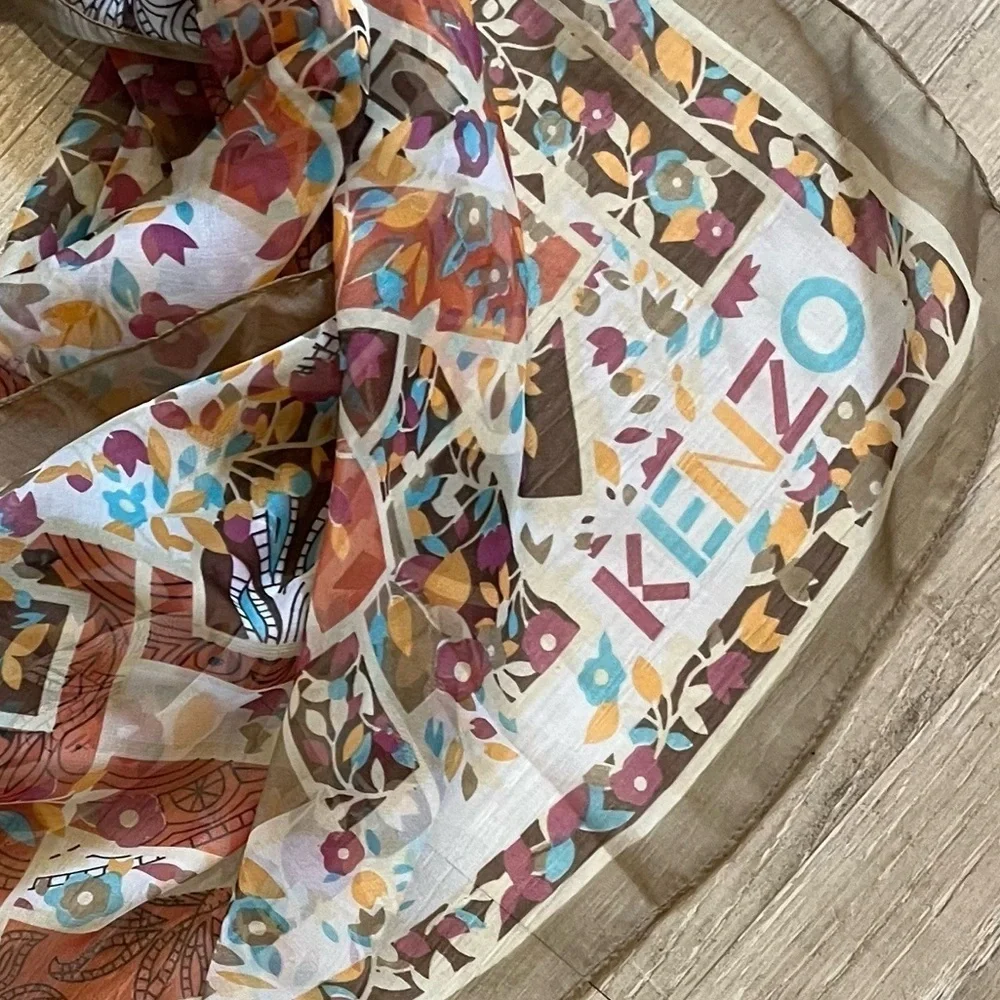 Kenzo Silk Scarf Oblong